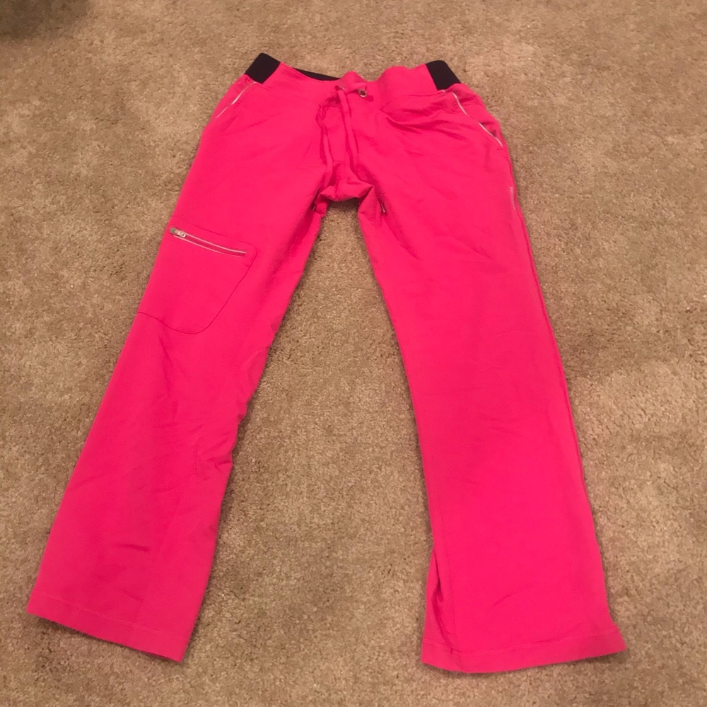 Pink Healing Hands 360 scrub pants